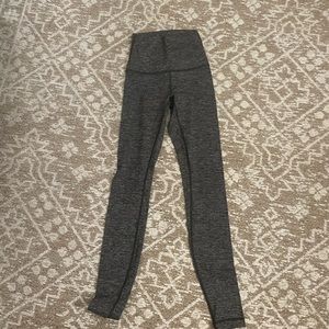 Lululemon size 2 align leggings in heathered black